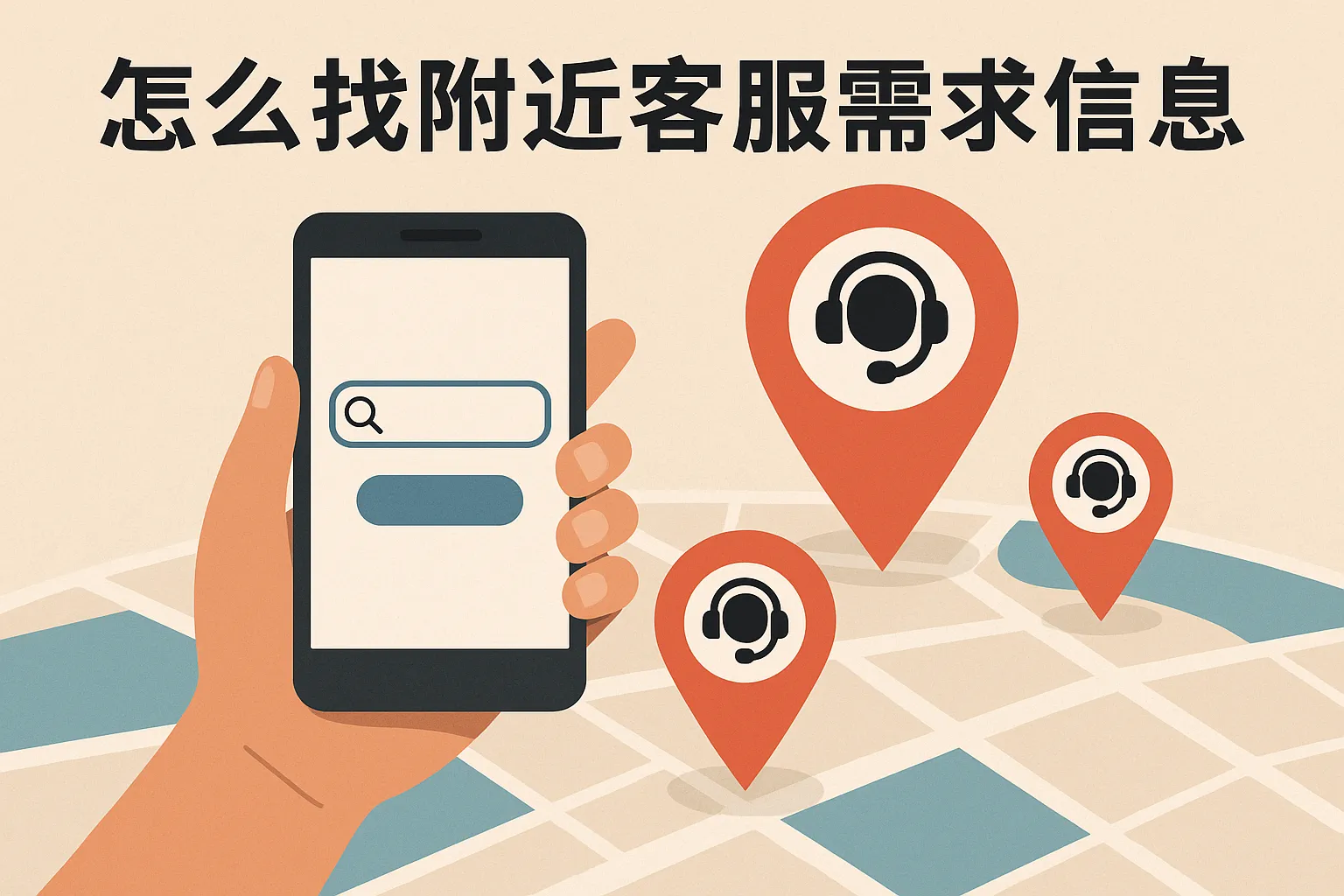 怎么找附近客服需求信息