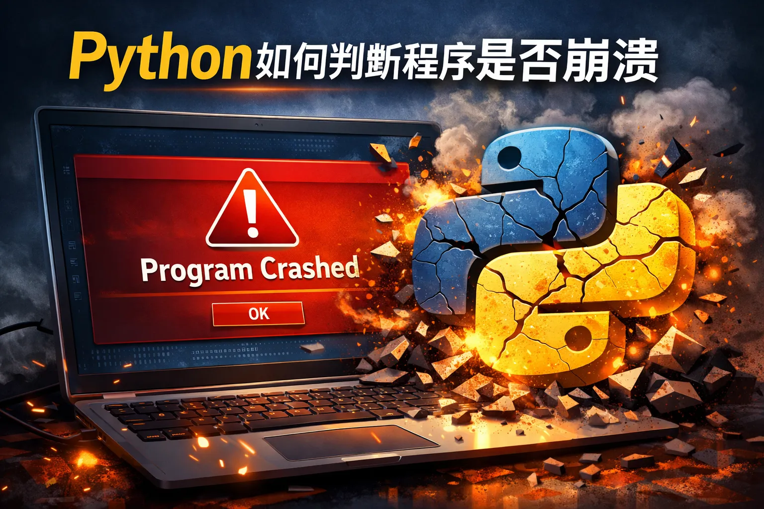 Python如何判断程序是否漰溃