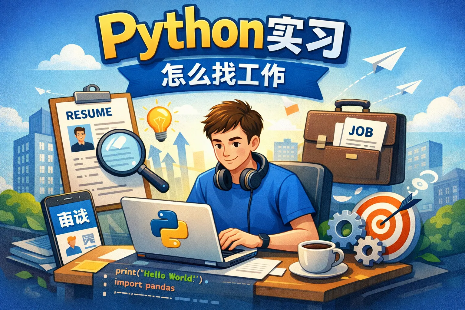 python实习怎么找工作