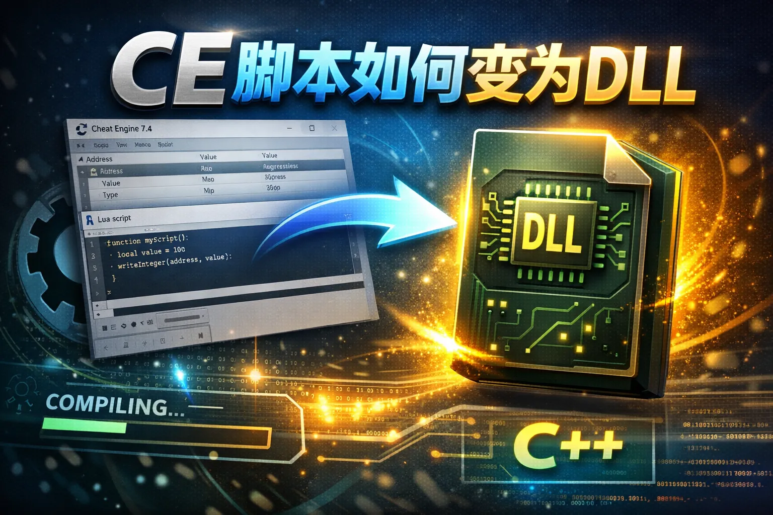 ce脚本如何变为dll