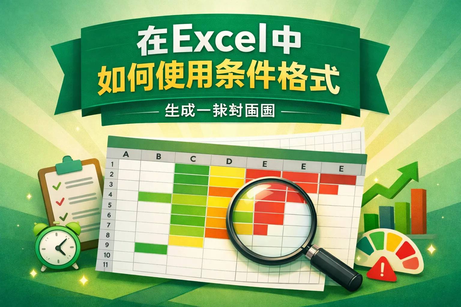 在excel中如何使用条件格式