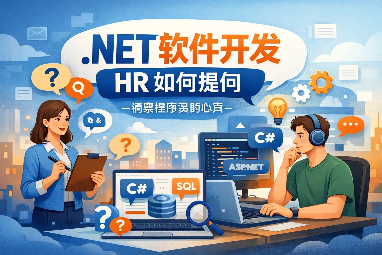 .net软件开发hr如何提问