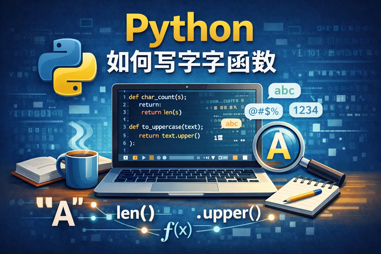 python如何写字符函数