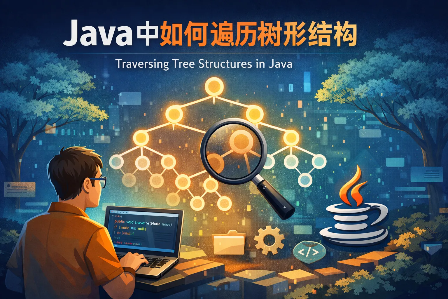java中如何遍历树形结构