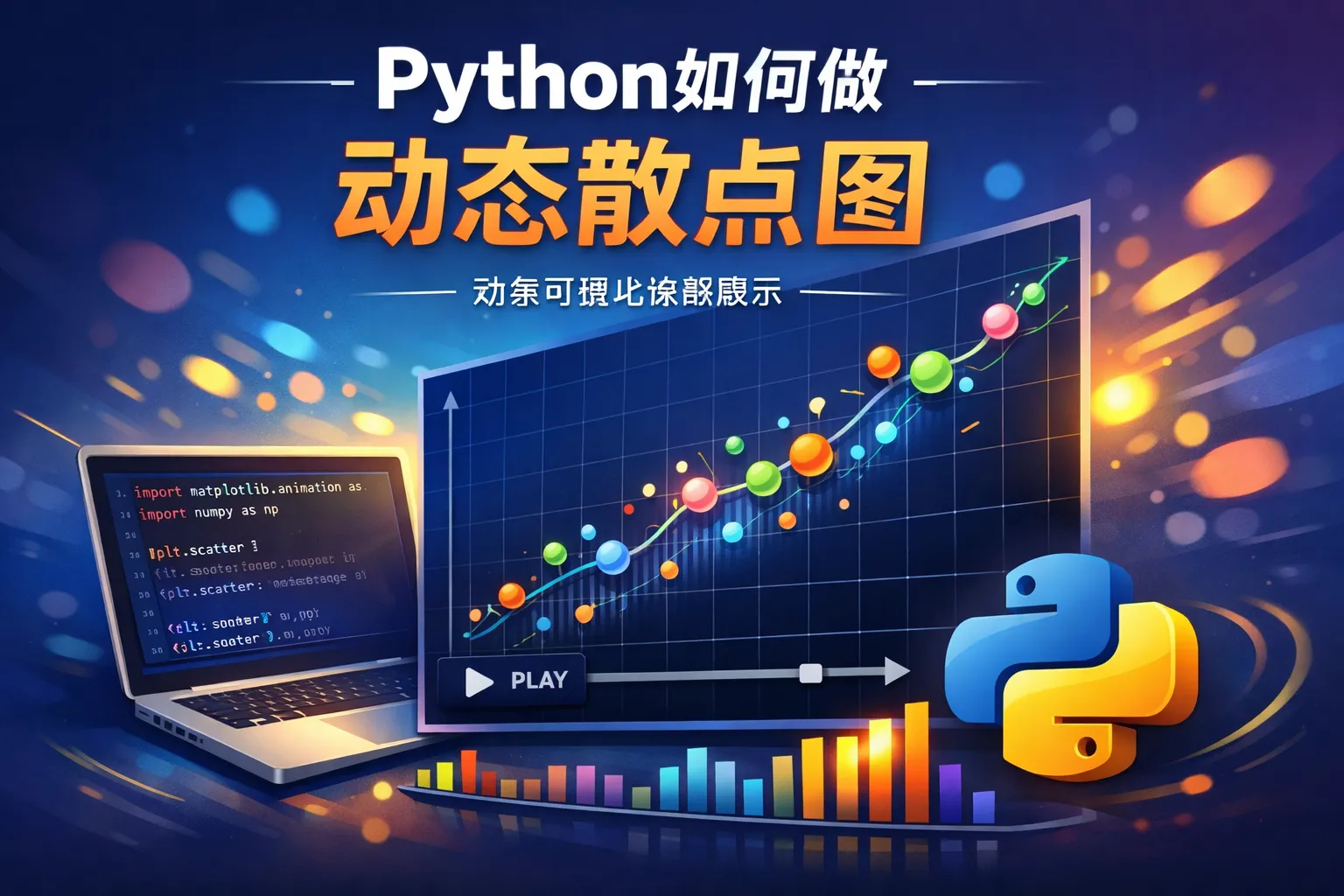 python如何做动态散点图