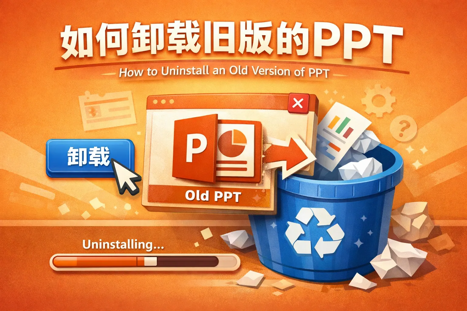 如何卸载旧版的ppt