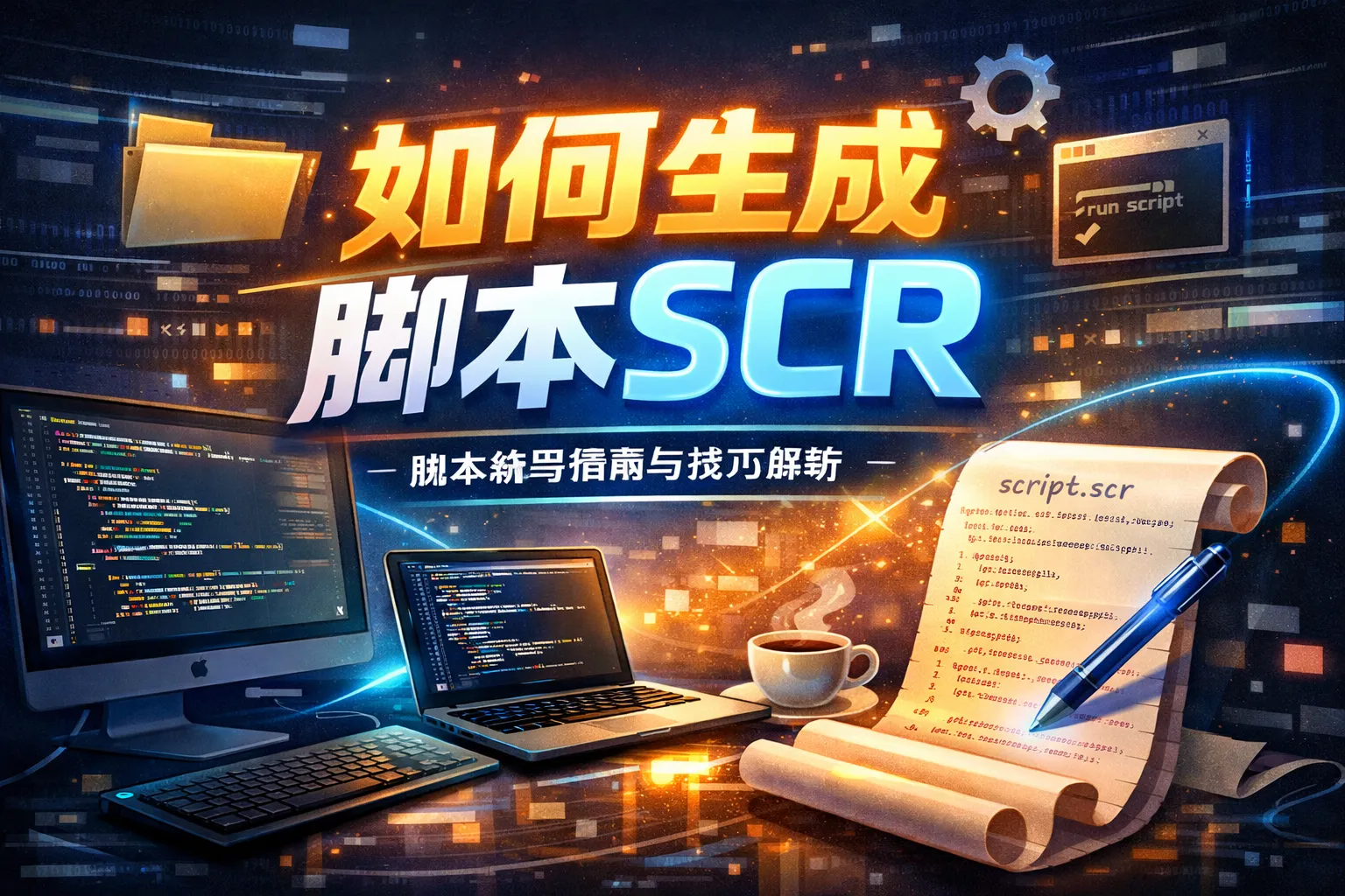 如何生成脚本scr