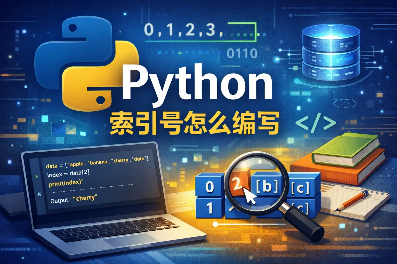 python索引号怎么编写