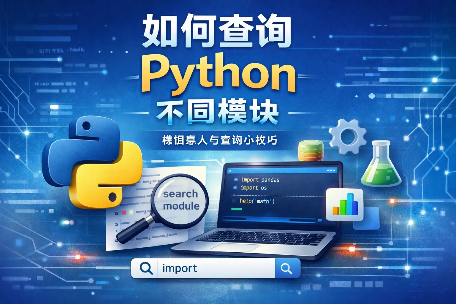 如何查询python不同模块