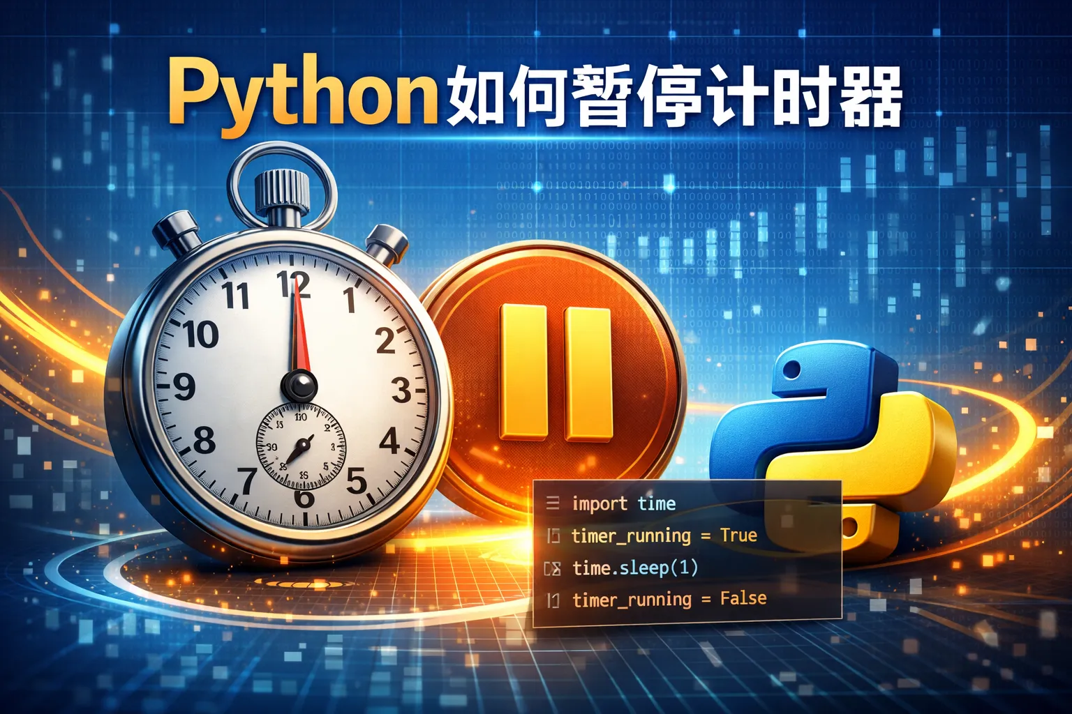 python如何暂停计时器