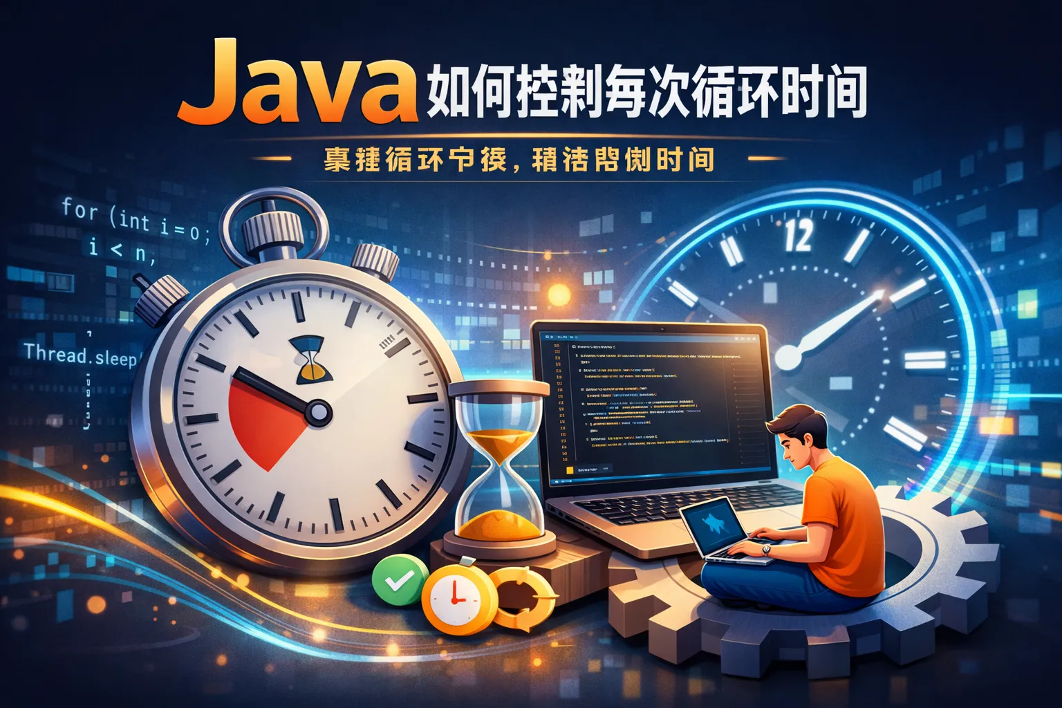 java如何控制每次循环时间