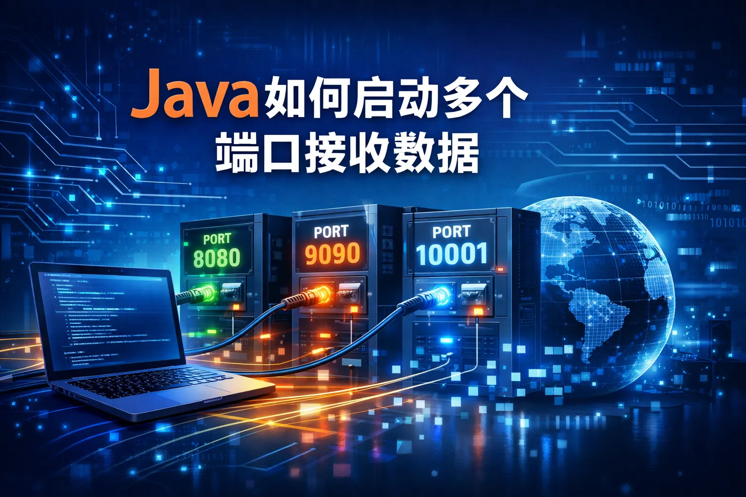 java如何启动多个端口接收数据