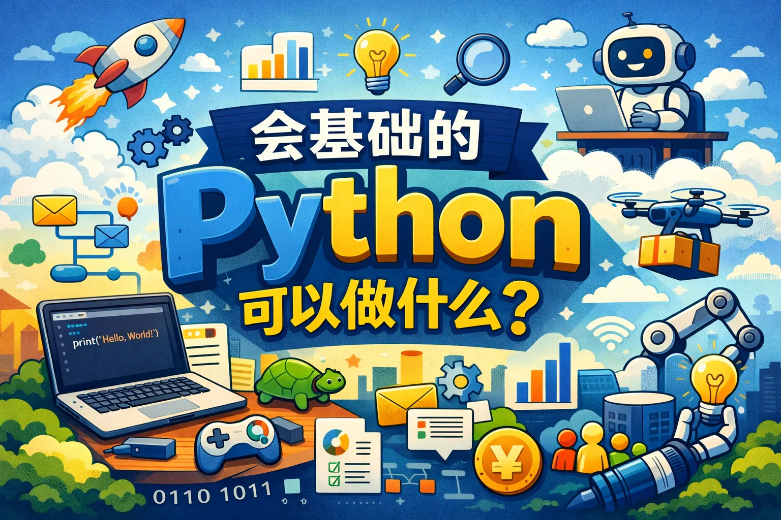 会基础的python可以做什么