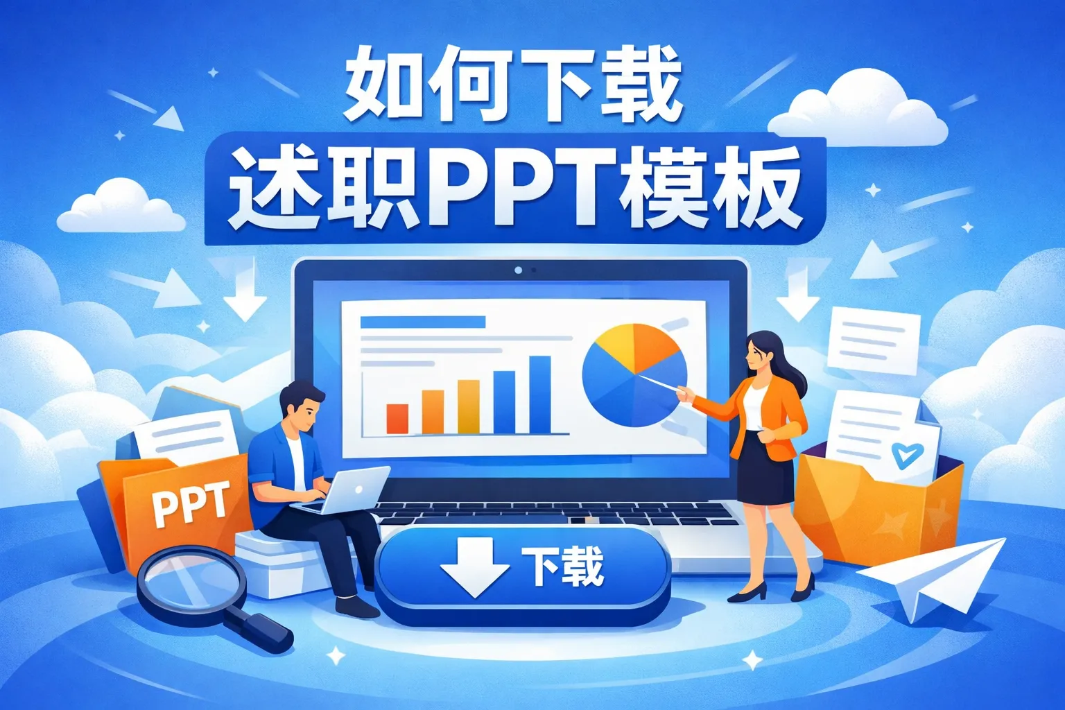 如何下载述职ppt模板