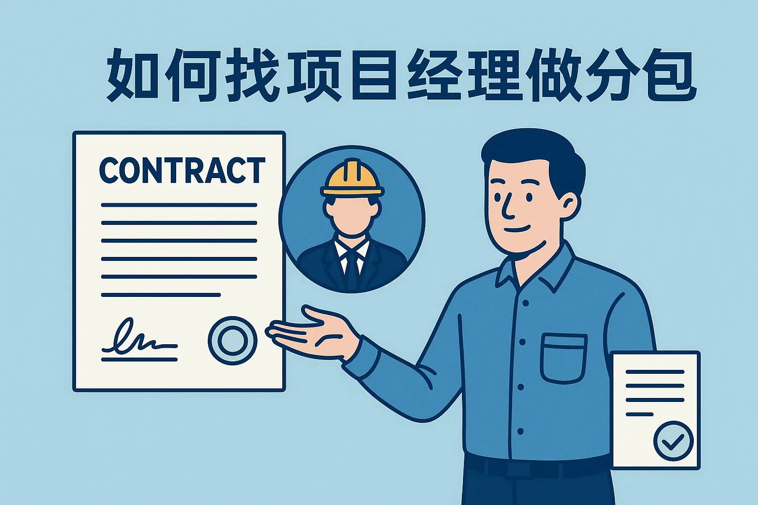 如何找项目经理做分包