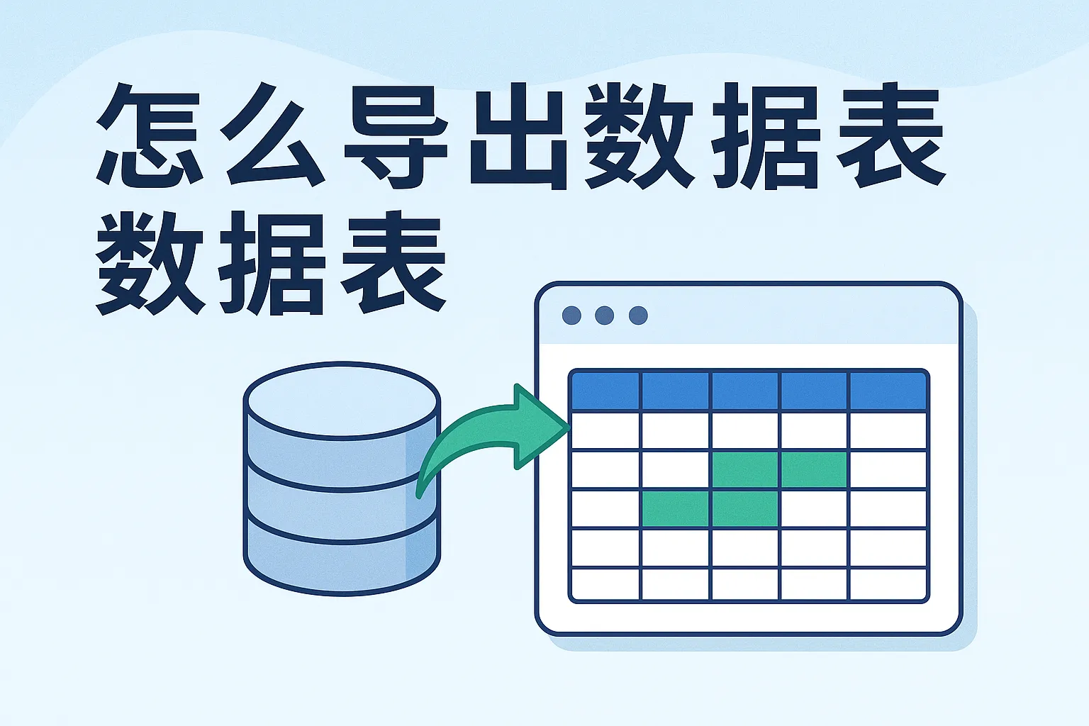 怎么导出数据库表数据