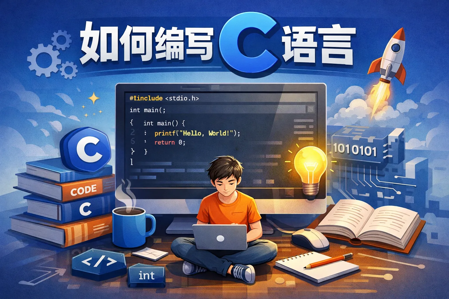 c 如何编写c语言