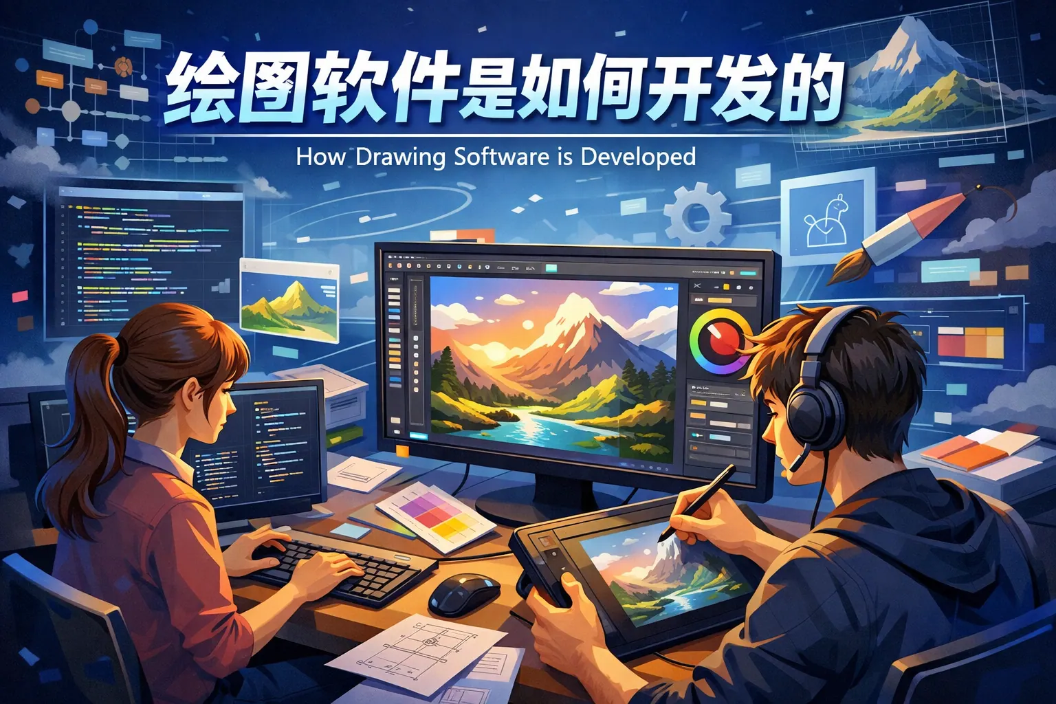 绘图软件是如何开发的
