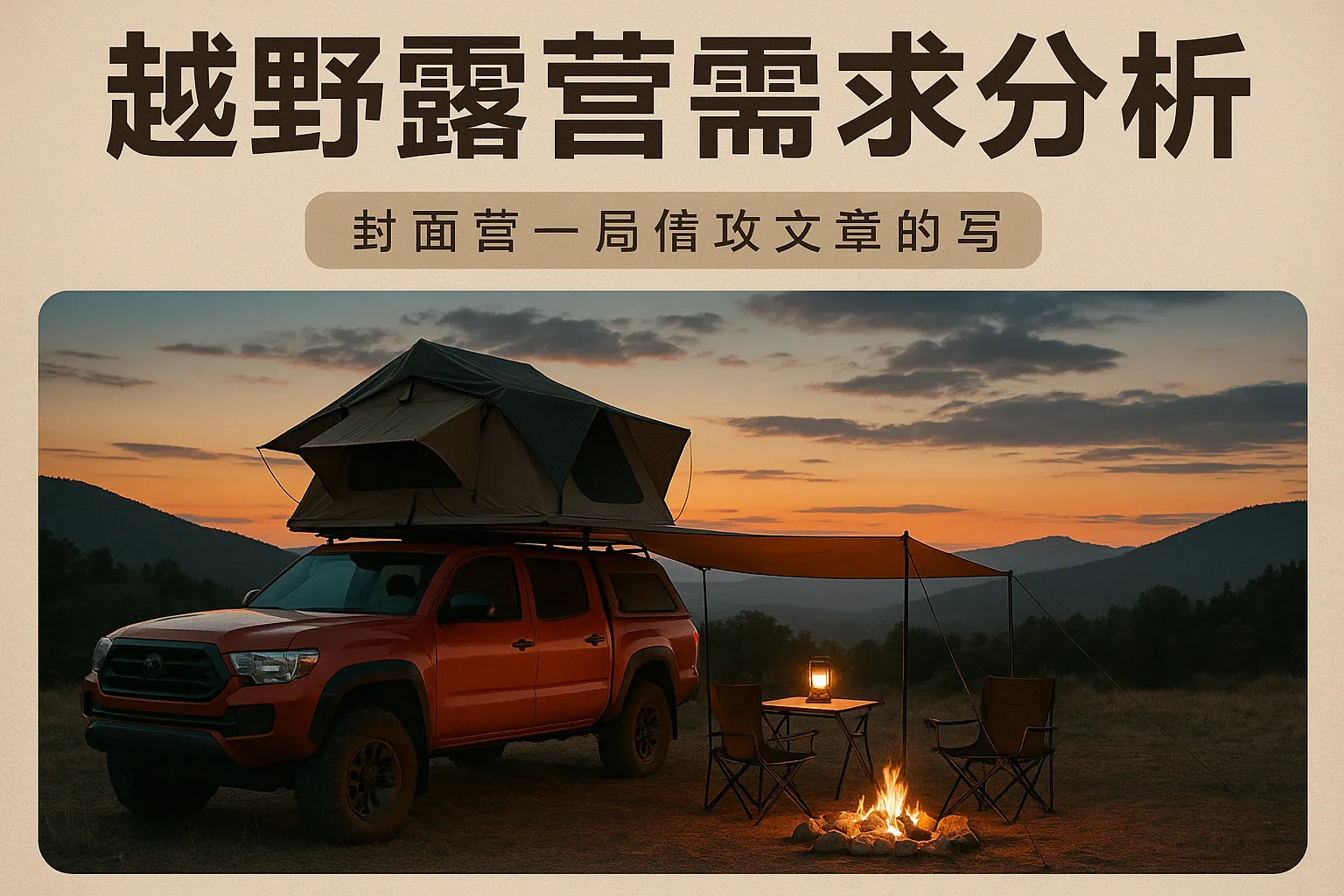 越野露营需求分析怎么写