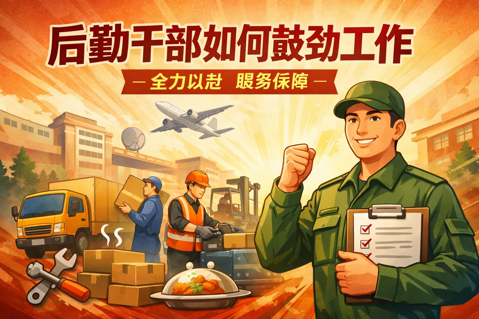 后勤干部如何鼓劲工作