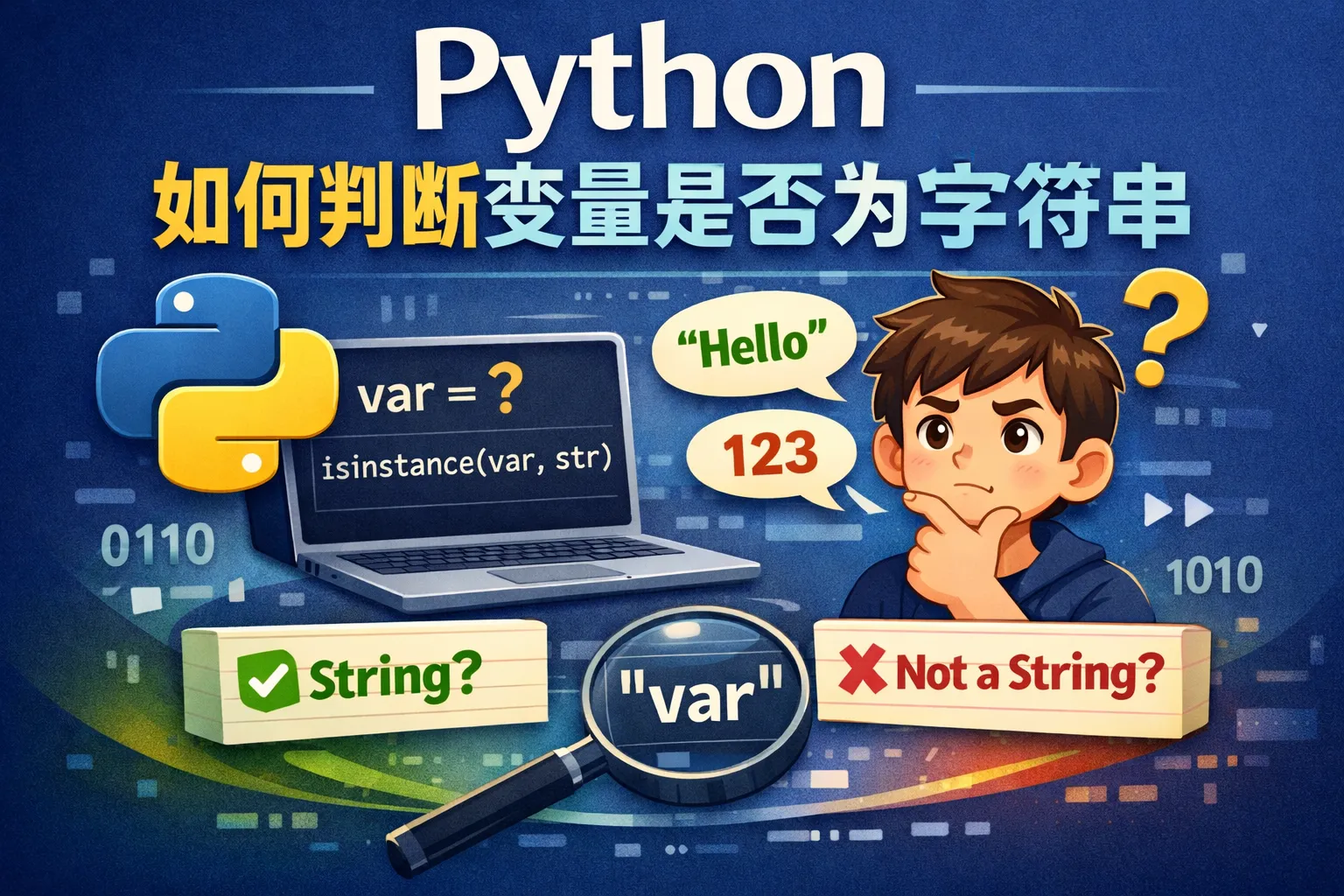python如何判断变量是否为字符串