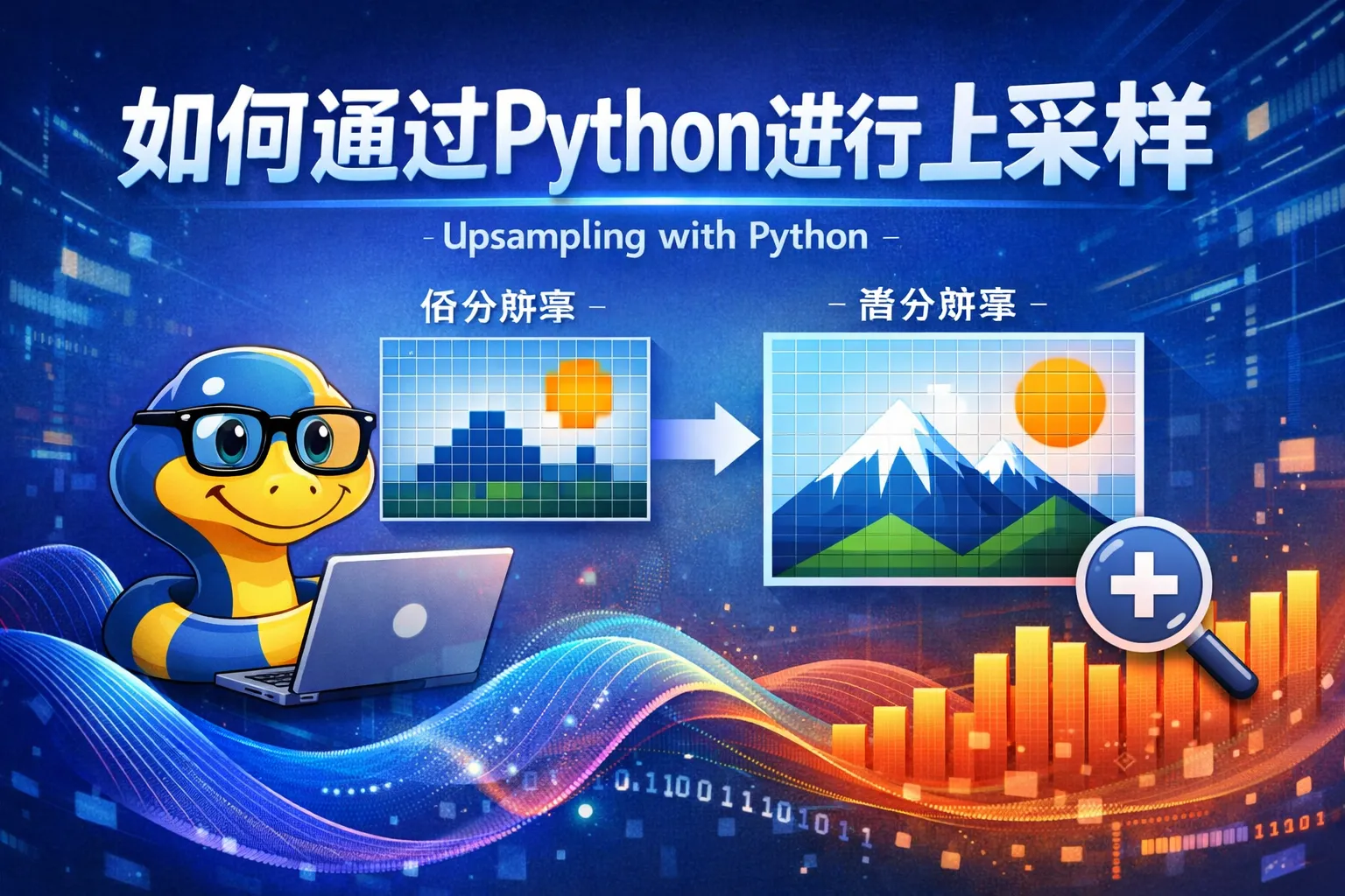 如何通过python进行上采样