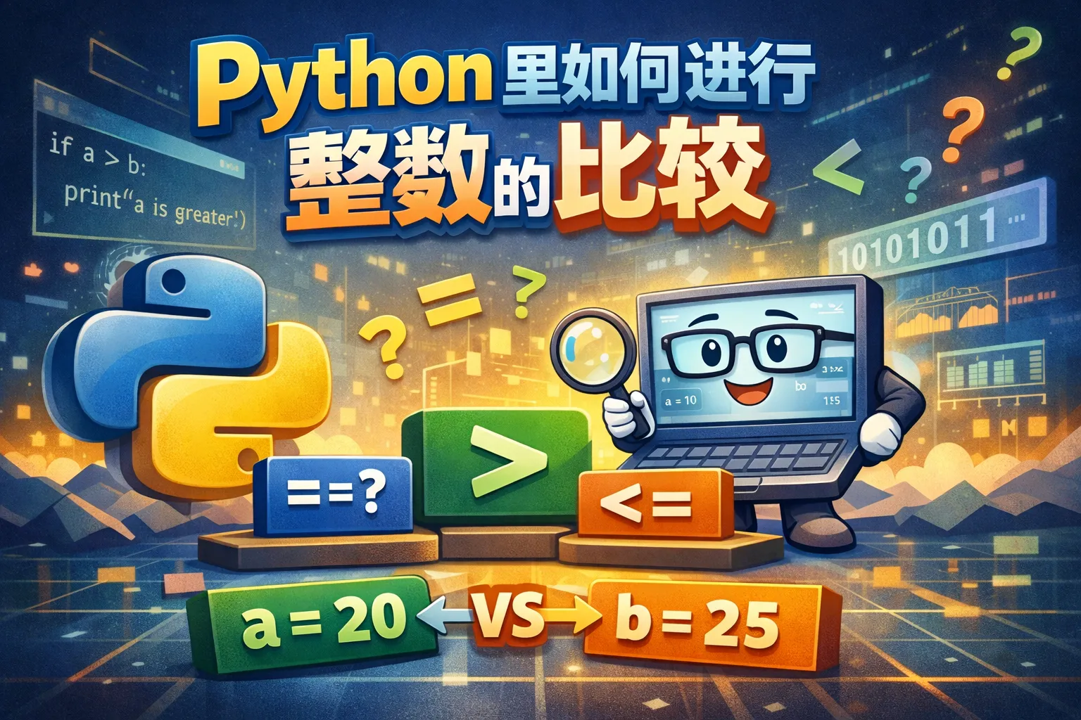 python里如何进行整数的比较