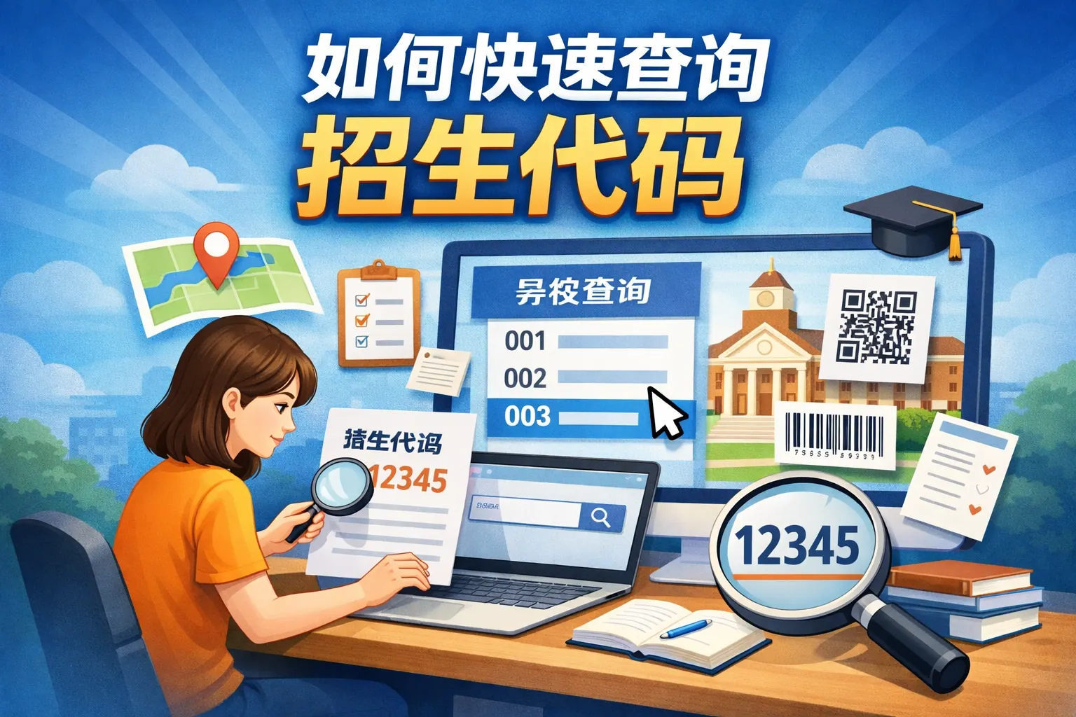 如何快速查询招生代码