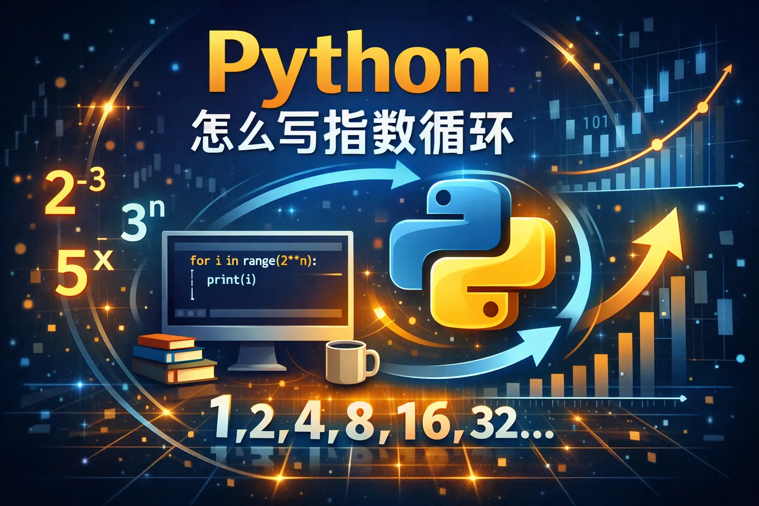 python怎么写指数循环