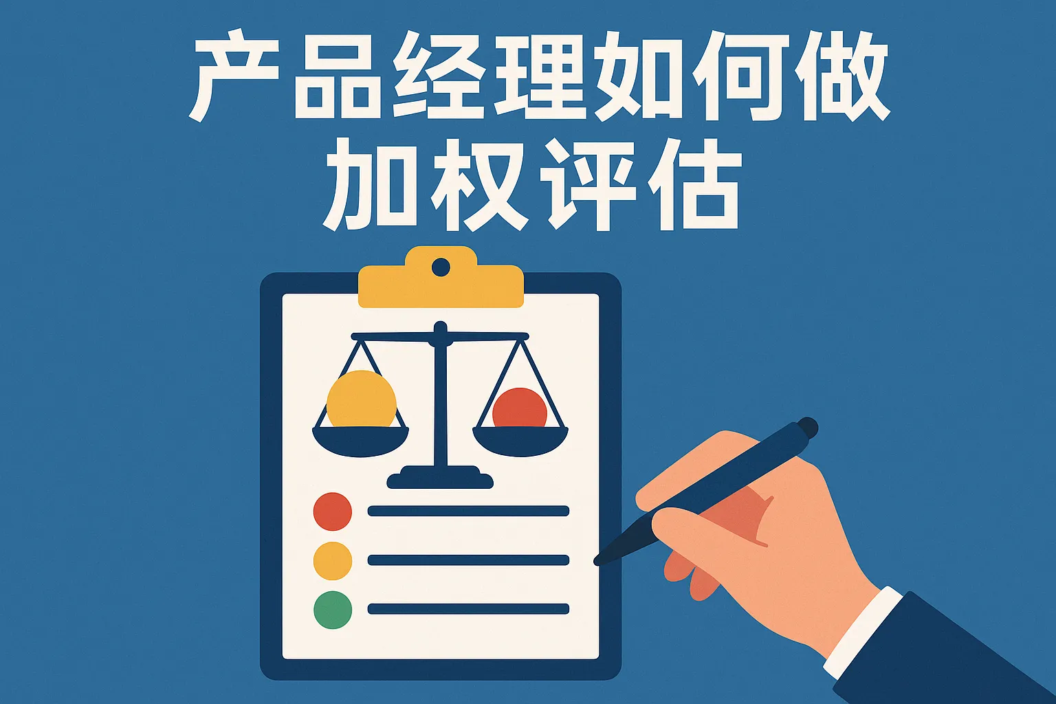 产品经理如何做加权评估
