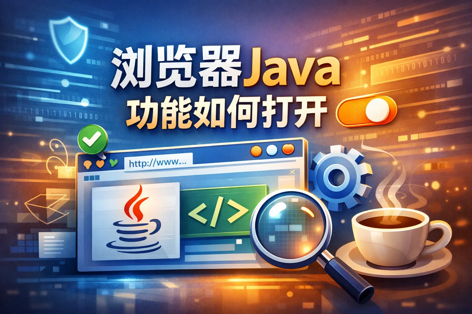 浏览器java功能如何打开