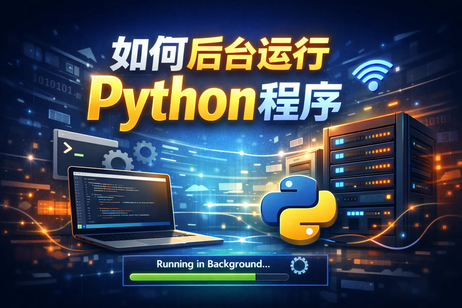 如何后台运行python程序