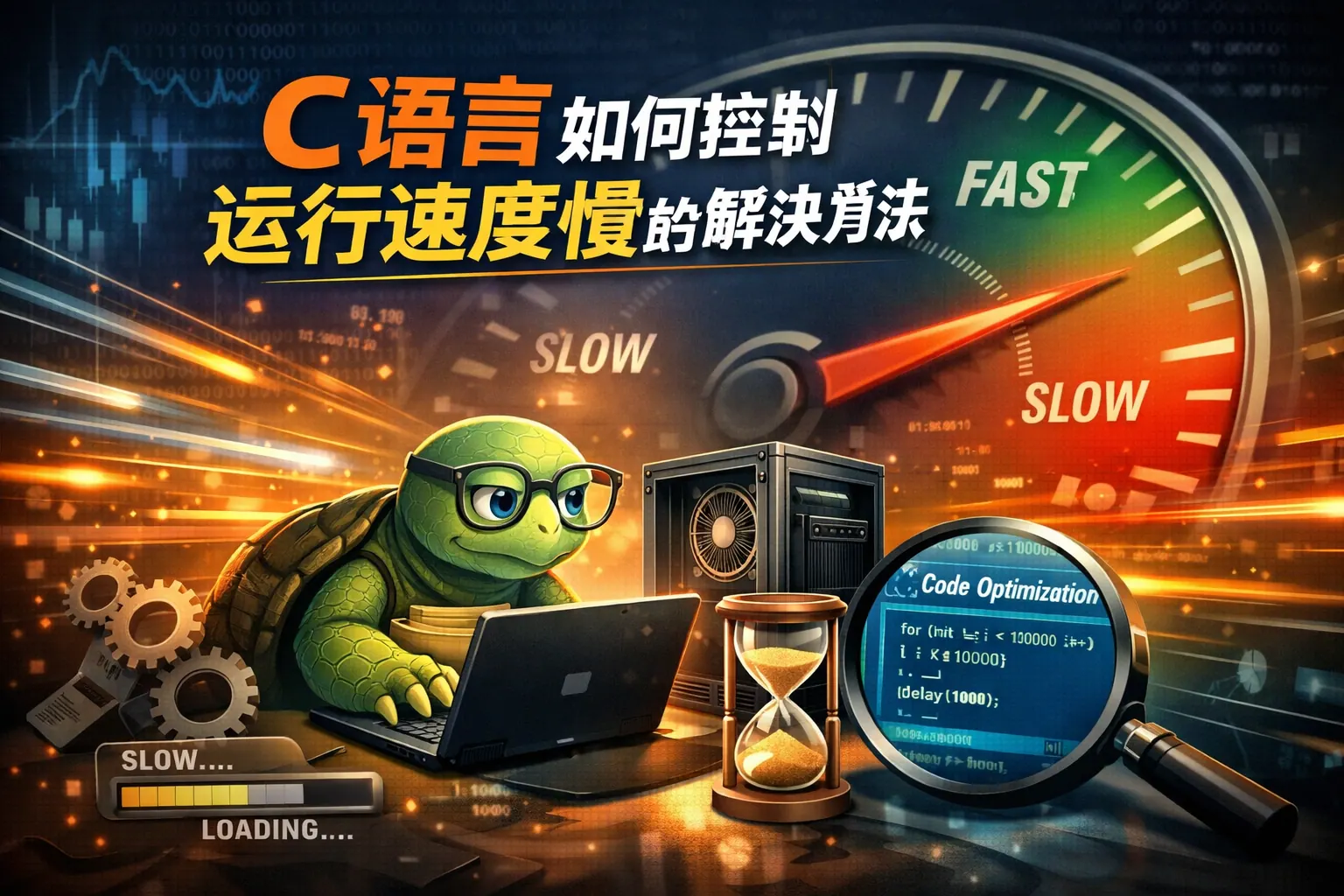 c语言如何控制运行速度慢的解决方法