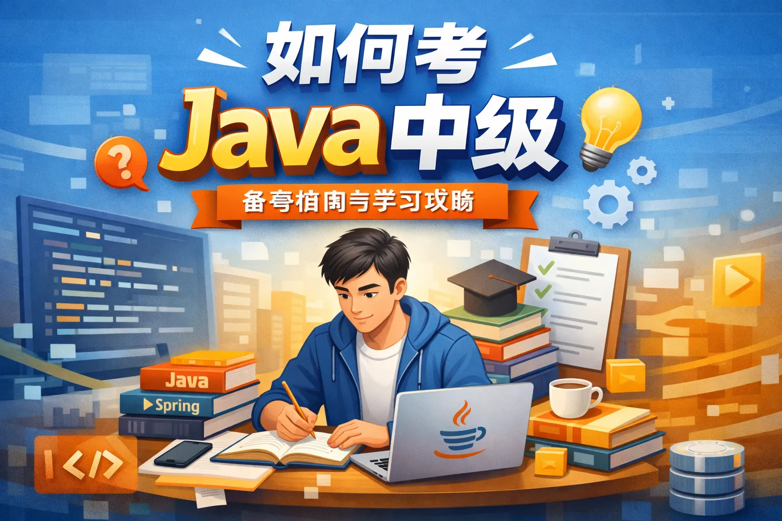 如何考java中级