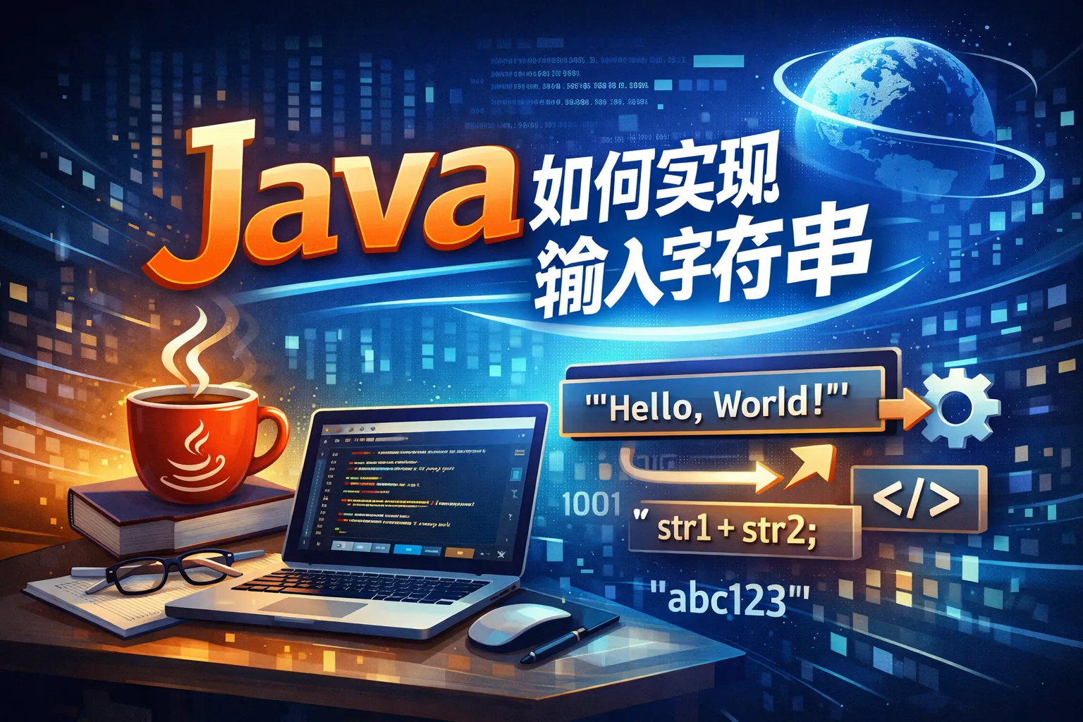 java如何实现输入字符串