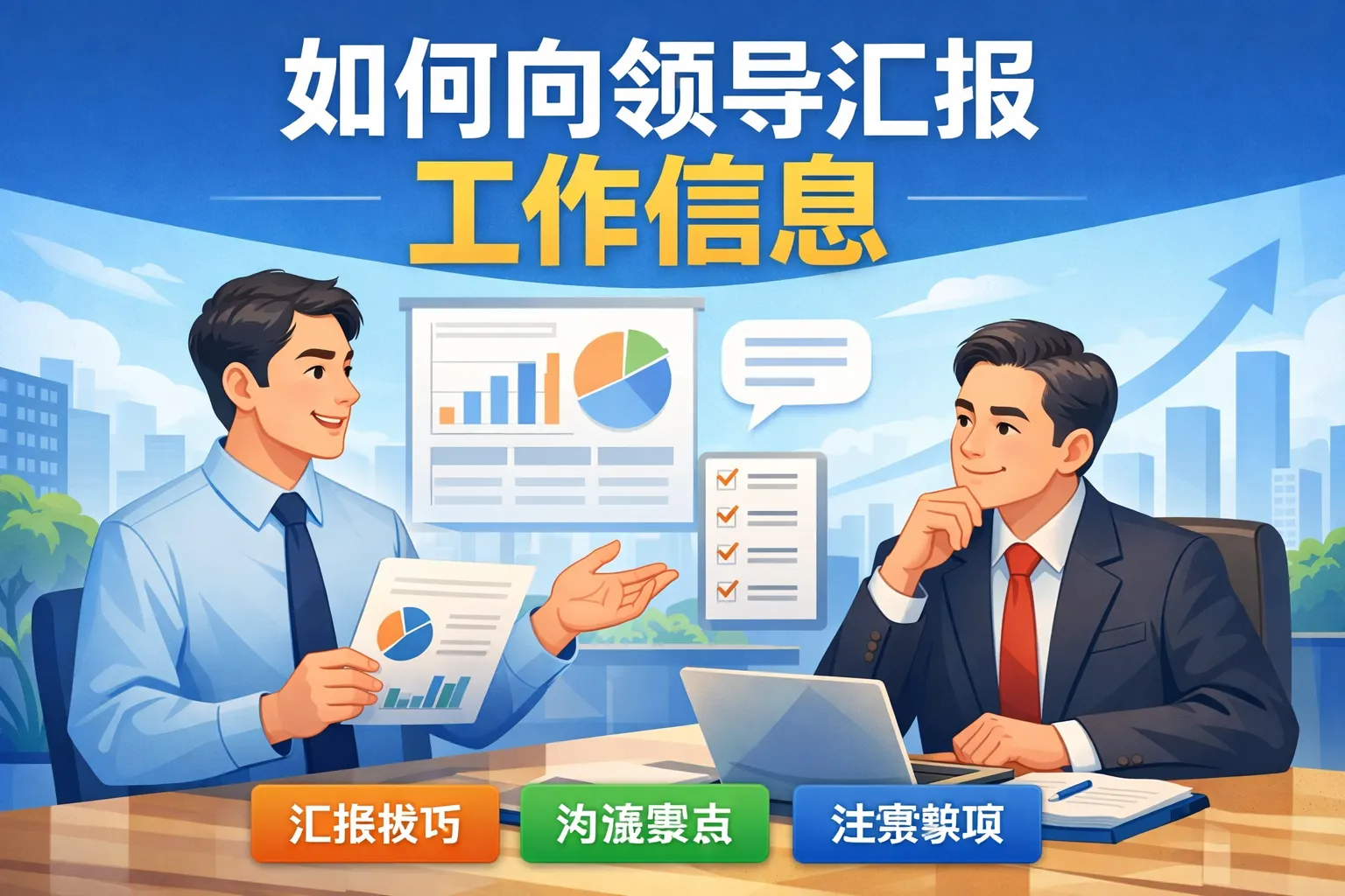 如何向邻导汇报工作信息