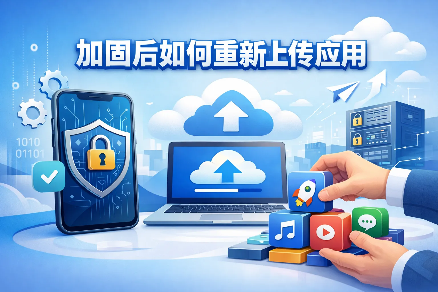 加固后如何重新上传应用