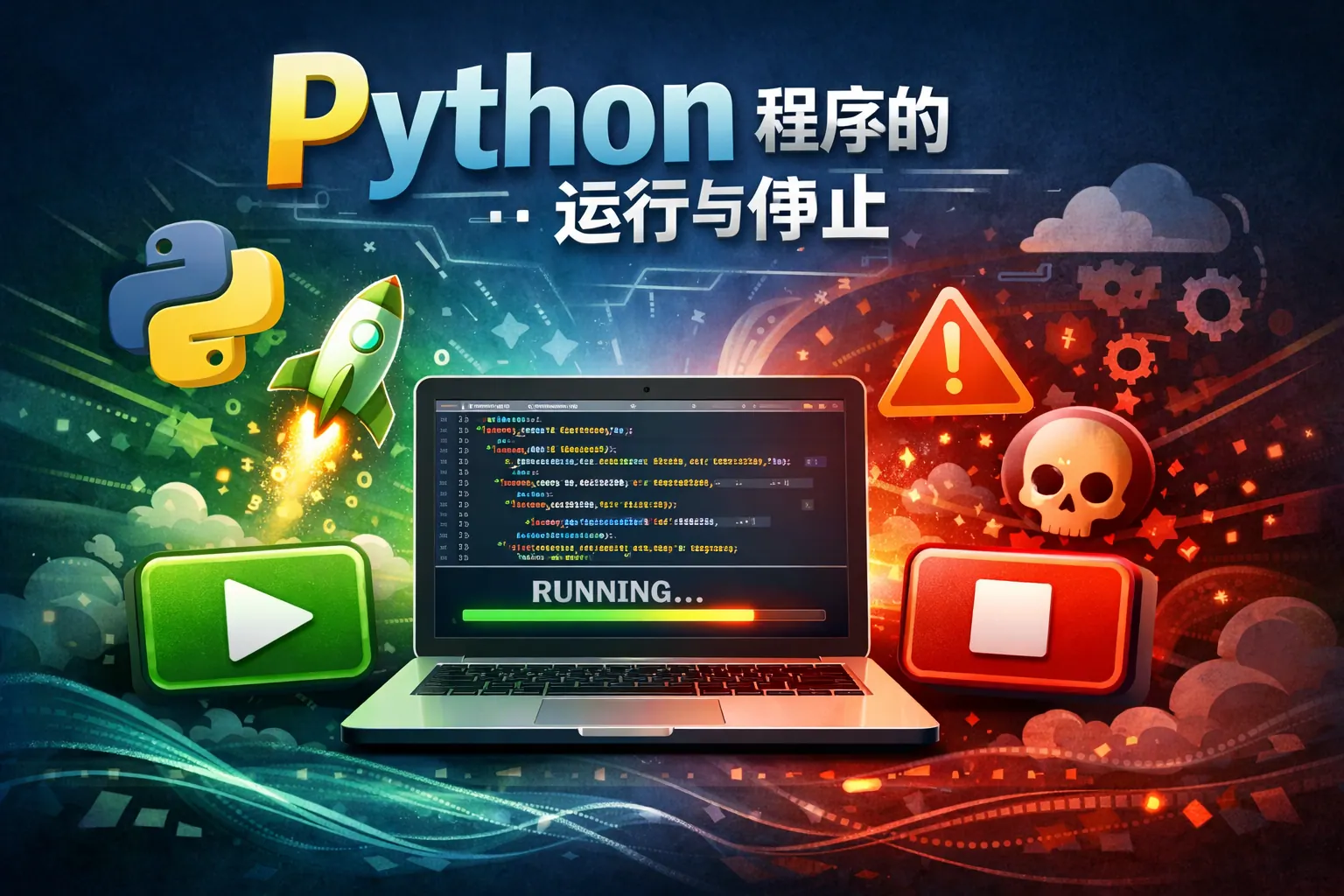 python 程序的运行与停止