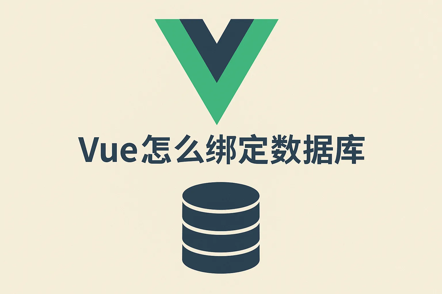 vue怎么绑定数据库