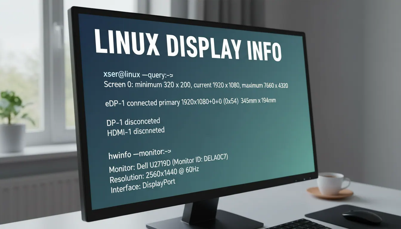 Cwlinux Display linux系统如何查询显示器