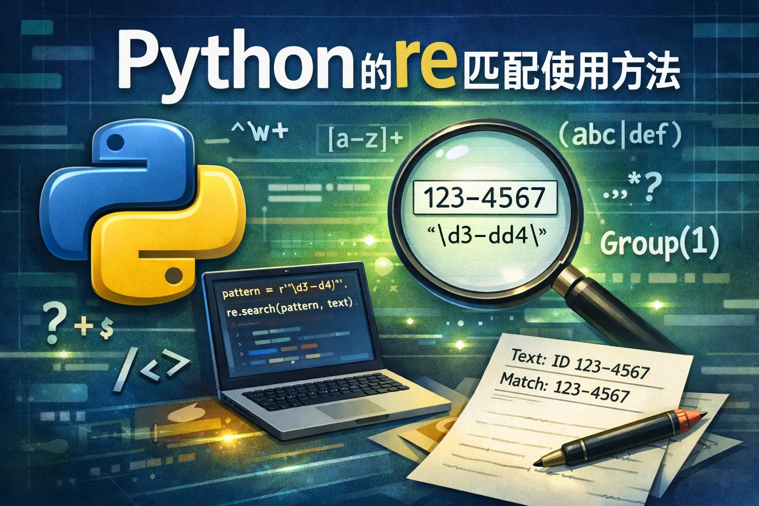 python的re匹配使用方法