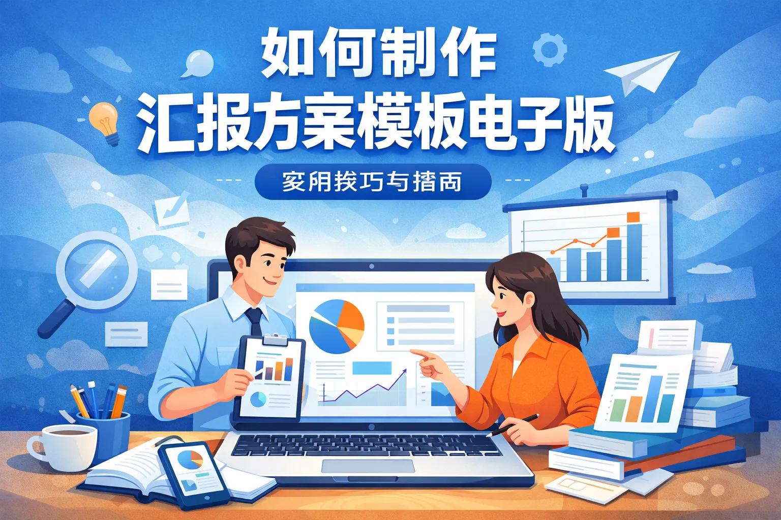 如何制作汇报方案模板电子版