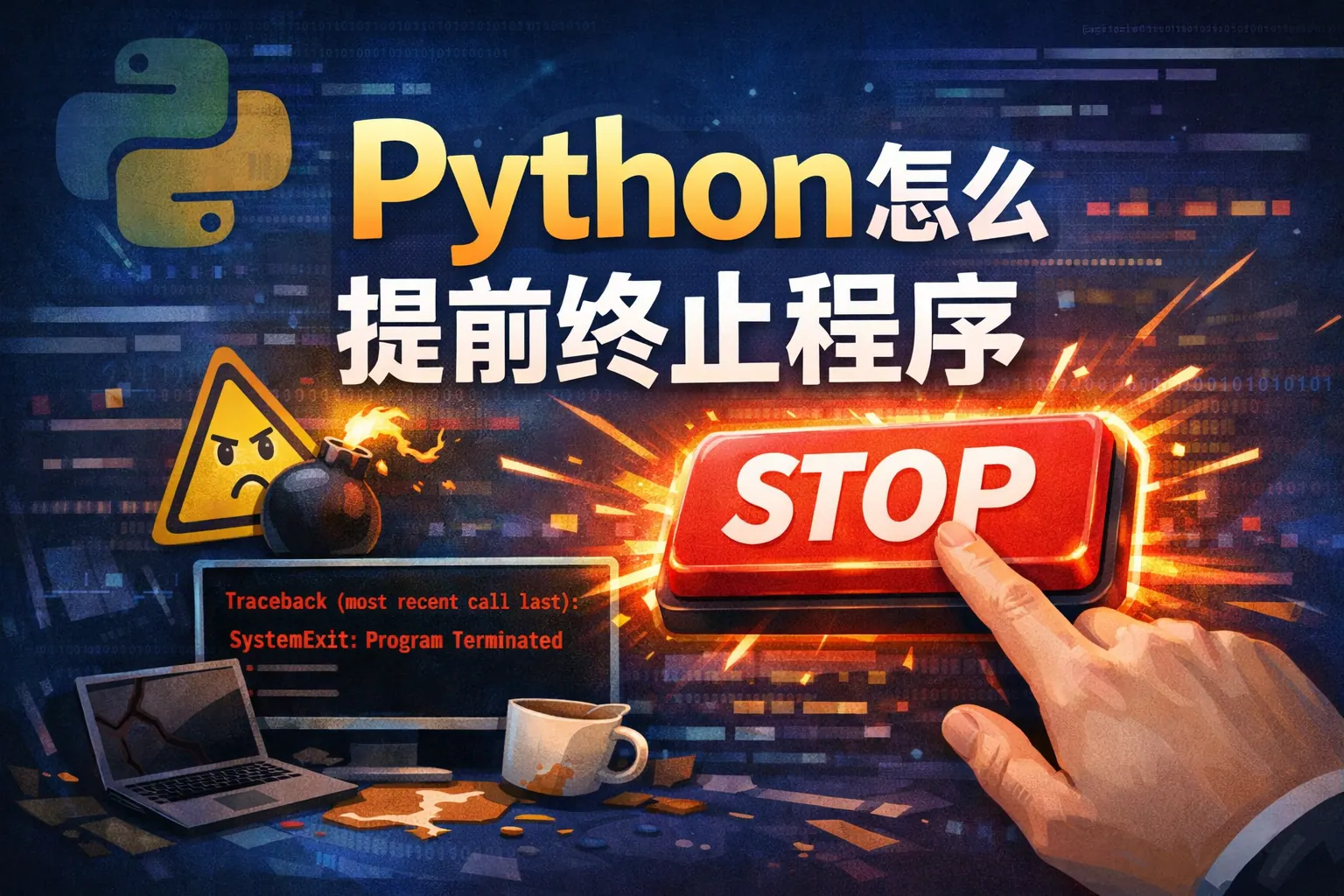 python怎么提前终止程序