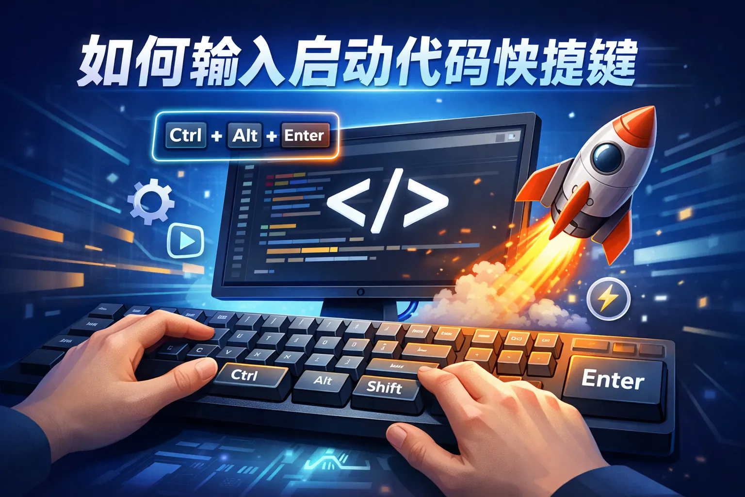 如何输入启动代码快捷键