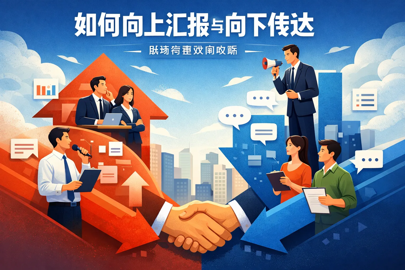如何向上汇报与向下传达