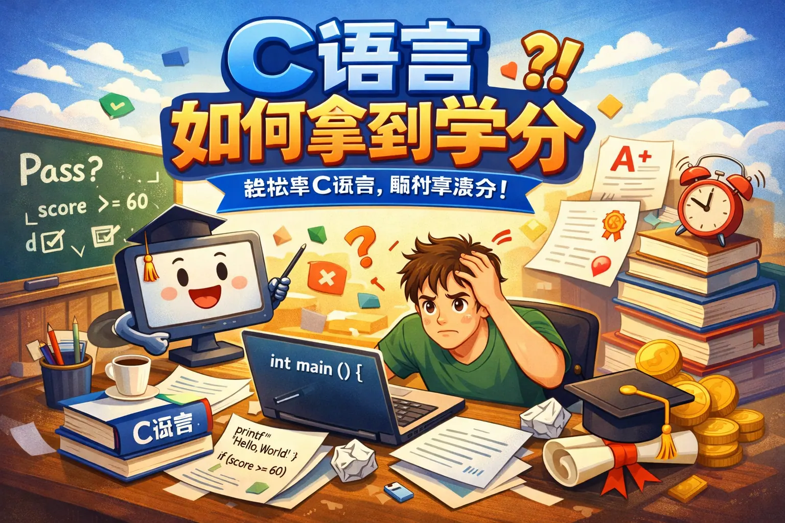 c语言如何拿到学分