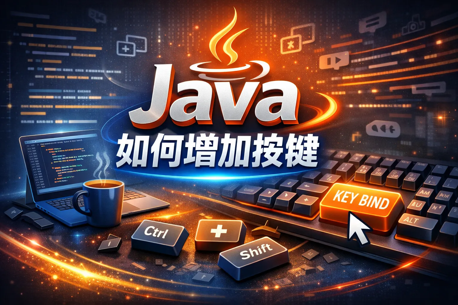 java 如何增加按键