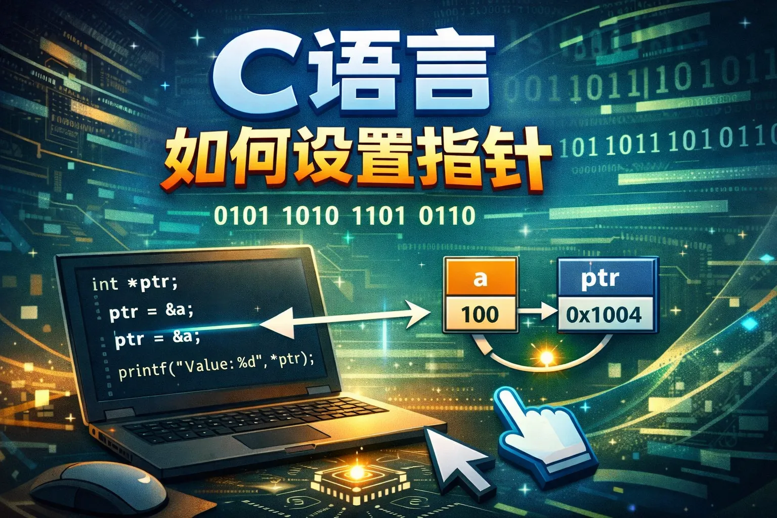 c语言如何设置指向