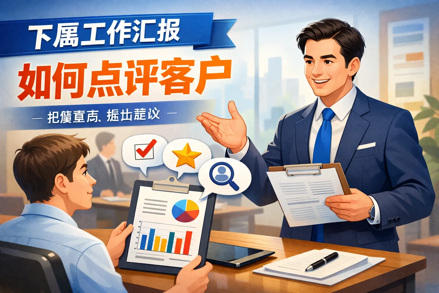 下属工作汇报如何点评客户