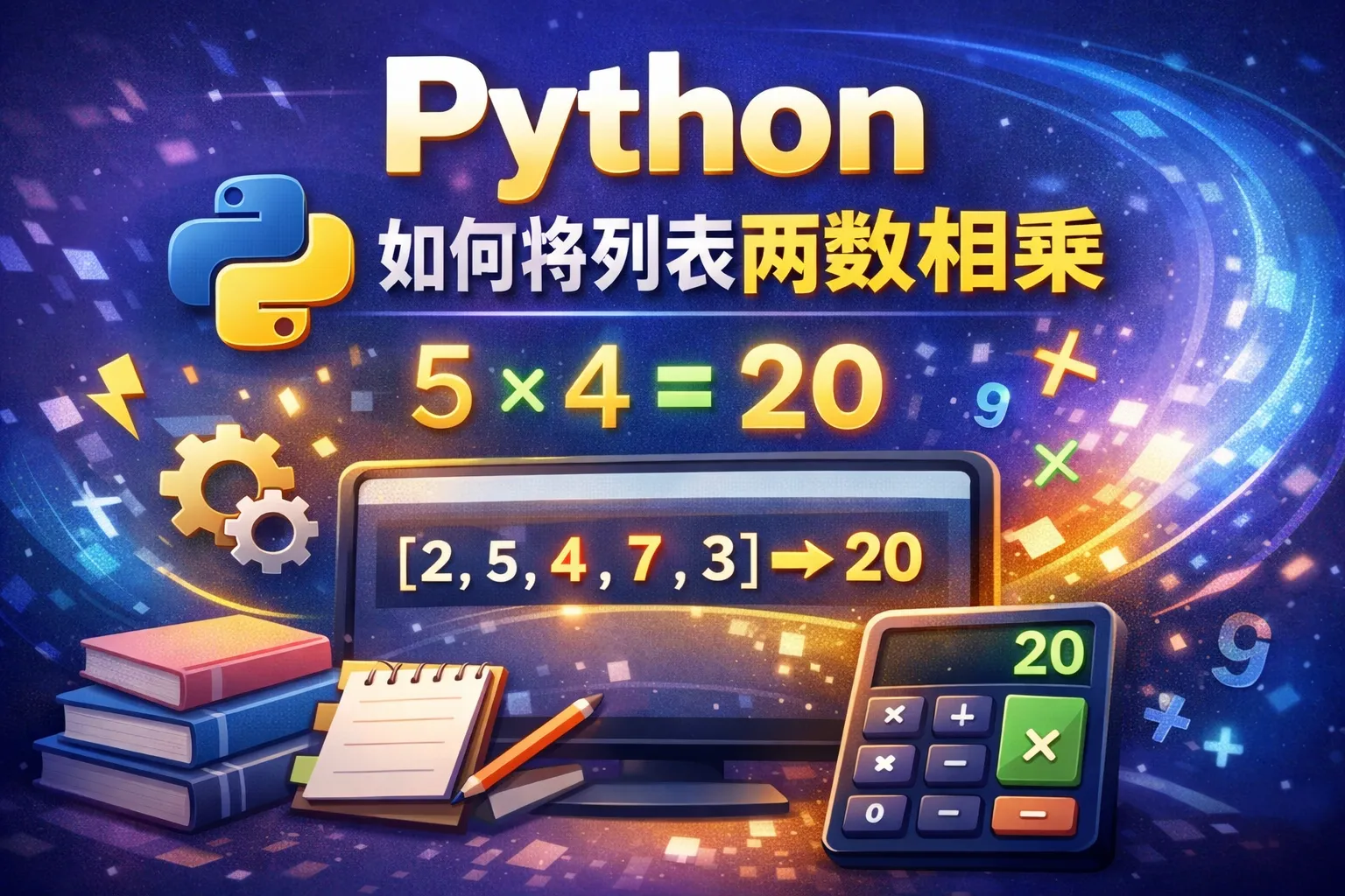 python如何将列表两数相乘